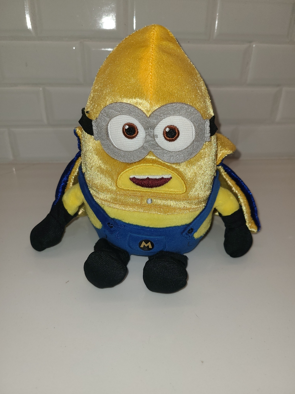 Minion Despicable Me 4 Plush Toy in Yellow and Blue - Kids Stuffed Character 8"